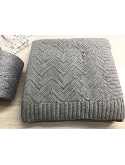 Плед вязаный "Зиг Заги"