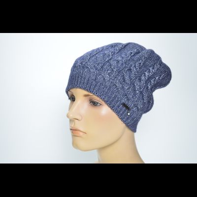 Шапка Vizio 5937 CLO серо голубая однослойная