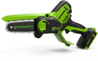 Мини пила аккумуляторная цепная Greenworks G24MCS10