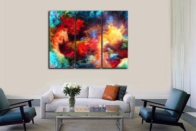 Модульная картина "Волшебный цвет"