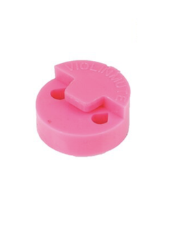 Сурдина для скрипки резиновая круглая розовая