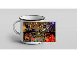 Кружка металлическая эмалированная Герои меча и магии, Heroes of Might and Magic №17