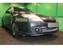 Защита радиатора Renault Laguna III (лифтбек) 2007-2011 (кроме 2.0) chrome