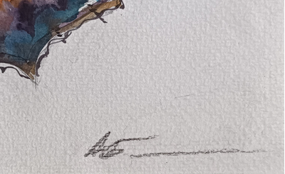 "Красноармеец" линогравюра 1950-е годы