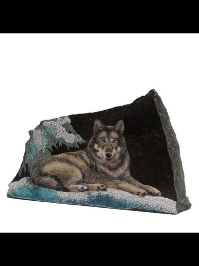 Спил змеевика с каменной росписью, разные изображения