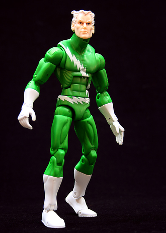 Marvel Legends Series 17 (Hasbro Series 2) Action Figure — Quicksilver (green variant)