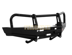 Передний силовой бампер серии Трофи на Chevrolet NIVA 2009-2020 (02.007.01)