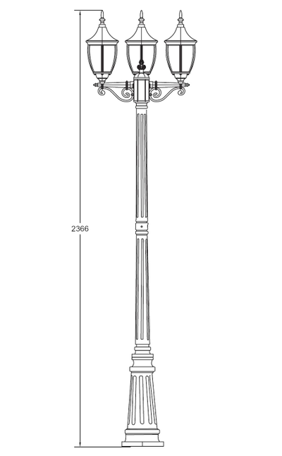 Садово-парковый светильник серии  Coventry 3