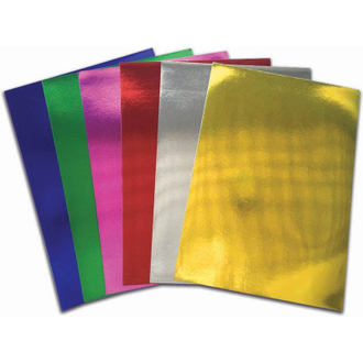 Бумага для творчества цветная мета листов, 6 листов, 6 цветов, А4, 230-51737