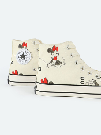 Кеды Converse Mickey Mouse белые высокие