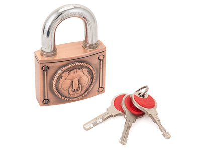 Замок навесной Медведь ВС2М-60 медь [4154]