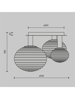 Потолочный светильник Reels, MOD268CL-03B