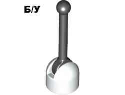 ! Б/У - Antenna Small Base with Black Lever 4592 / 4593, White (4592c02 / 73737) - Б/У