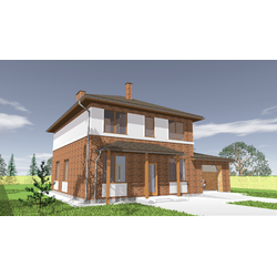 Двухэтажный дом с четырьмя спальнями 245м² (S18)