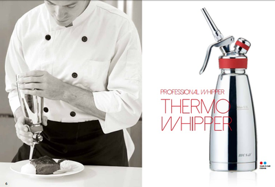 Кремер-сифон из нержавеющей стали 0.5л(с двойной стенкой)