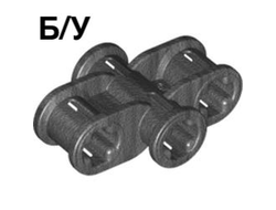! Б/У - Technic, Axle Connector 2 x 3 Quadruple, Pearl Dark Gray (11272 / 6022718 / 6251539) - Б/У