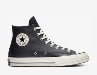 Купить кеды Конверс оригинал кожаные Chuck Taylor 70 черные высокие