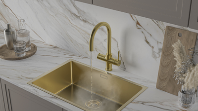 Система мгновенного кипячения воды 4в1 AQUAHOT MILAN LG (светлое золото)