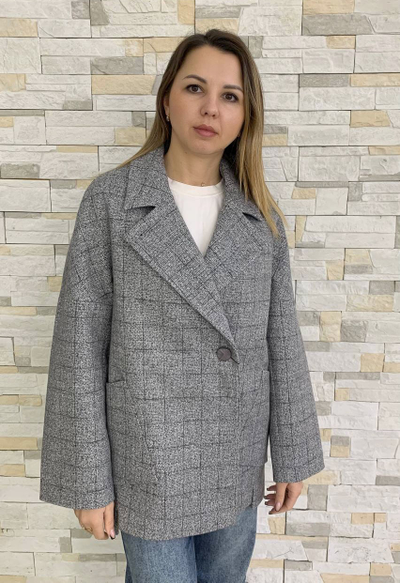 Пальто 947 серый