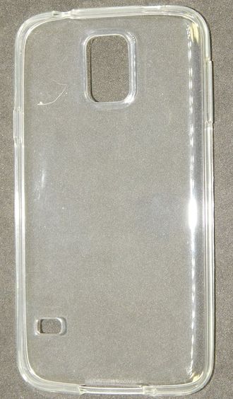 Защитная крышка силиконовая Samsung Galaxy S5, прозрачная