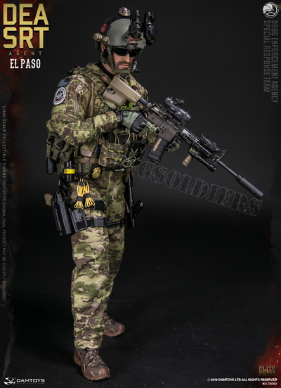 Агент группы Эль-Пасо ФИГУРКА 1/6 scale DEA SRT Special Response Team AGENT EL PASO 78063 DAMTOYS