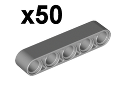 Technic, Liftarm Thick 1 x 5, Light Bluish Gray (32316 / 4211651)