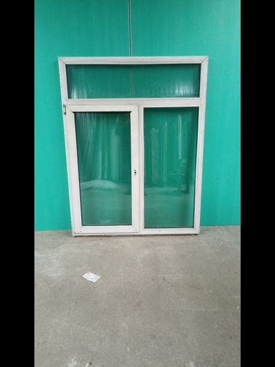 Бу1750-ОКНО БУ ШИРИНА 1360 ВЫСОТА 1760 ПРОФИЛЬ 60 ММ, 32 СП (ДВУХКАМЕРНЫЙ)