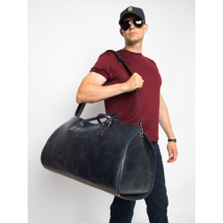 Портплед + дорожная сумка (2 в 1) Palermo Premium dark blue (арт. 4038-19)