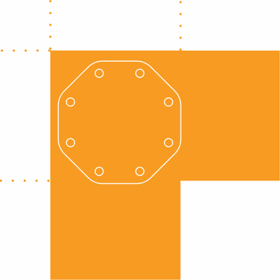 Литой оголовок для сваи d57 - d76 мм