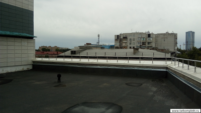 нержавеющие ограждения парапета крыши