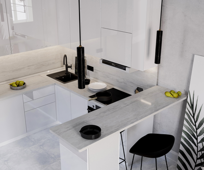 Эстетик Магнолия модульная кухня