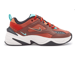 Nike M2K Tekno (Коричневые с красным)