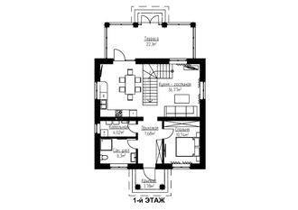 Дом в Орле из газобетонных блоков 151 м2 | Проект 1 этажа