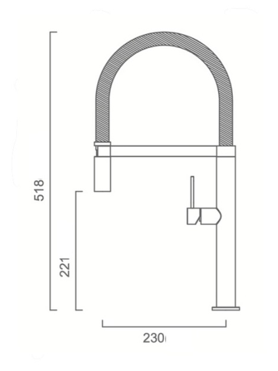 Смеситель Kantera Cignus Chef-19 KTR019-RB PearlArc Technology