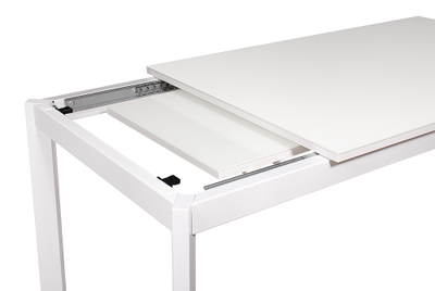 NELSON белый/ стекло экстрабелое 110(+45)x70