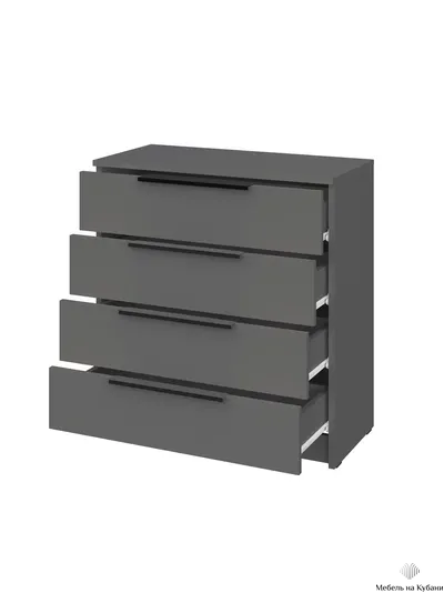 КМ 23 Комод Графит серый