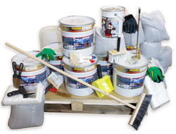 Полный комплект материалов и инструмента для реновации (восстановления свойств) кровли на площади 100 кв.м.