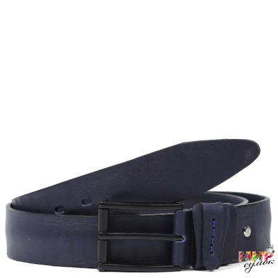 LV4545-130-blue LEO VENTONI Ремень муж. нат. кожа