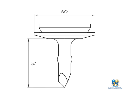Пин безударный 2 мм для фиксации мембран