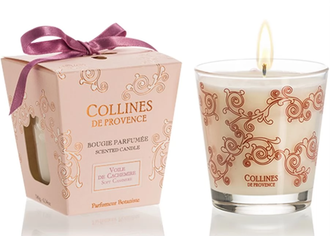 Ароматическая свеча COLLINES DE PROVENCE "Мягкий Кашемир"