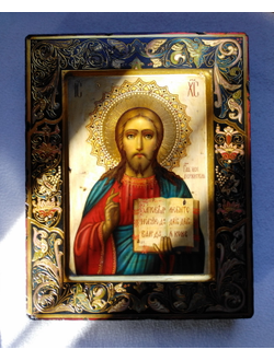 Господь Вседержитель. Спаситель. Рукописная икона 22х28см.