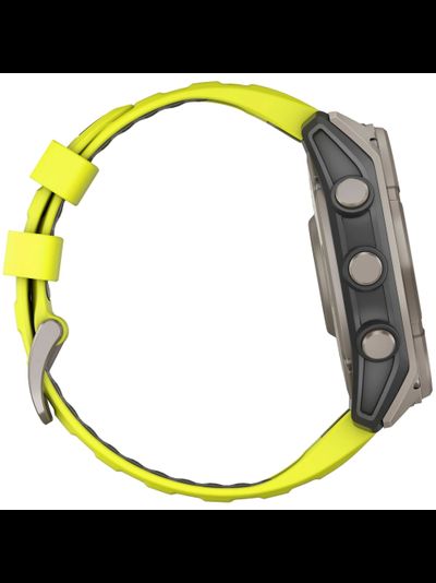 Часы Garmin Fenix 8 —51mm Solar Sapphire Titanium Amp Yellow / Graphite
