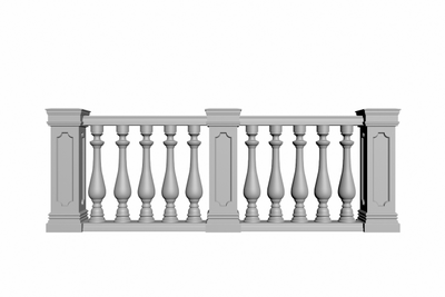 балюстрада из балясин BL-0001 с тумбой