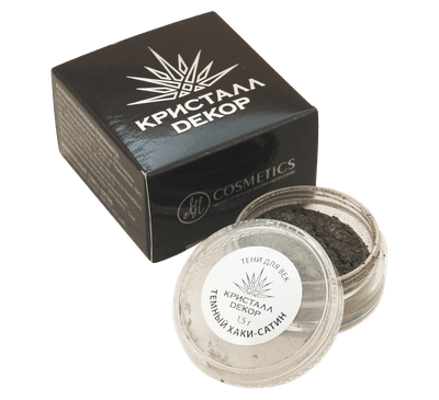 Тени для век "Тёмный хаки-сатин", Кристалл Декор, 1,5 гр
