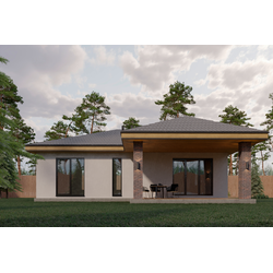 Одноэтажный дом с 3 спальнями 93.88м² с террасой 27.25м2 (S34)