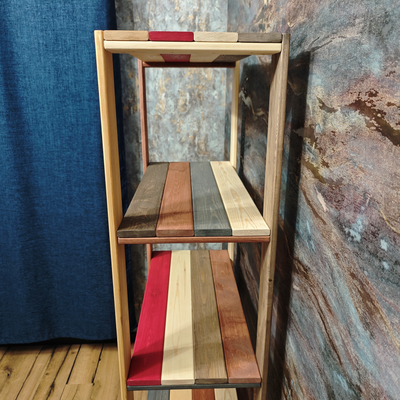 Стеллаж деревянный "Амбарные доски" 180-40-80 фото 11