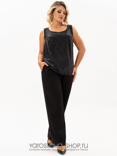 Стильный и изысканный комплект, состоящий из элегантного жакета кимоно, блузы и брюк