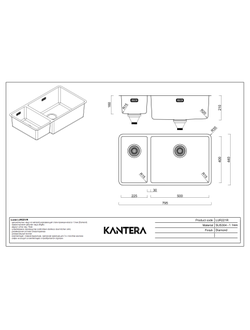 Мойка Kantera Lucia LUR221/R