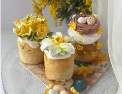 Пасхальный комплимент "Мини-кулич с зефирным декором"