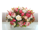 Яркая Композиция из искусственных цветов в белом, красном и пудровом цвете  № КВВ040 для декора